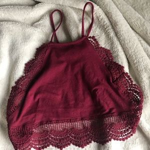Open back crop top